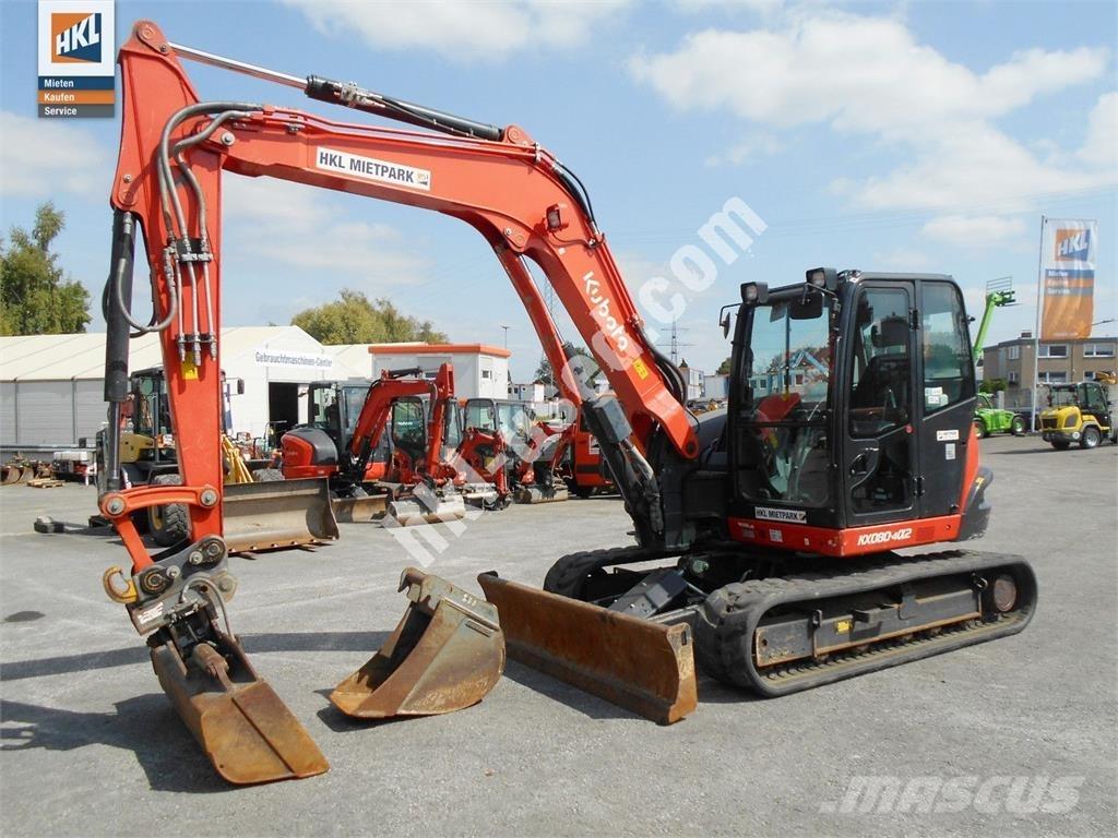 Kubota KX 080-4 ミニ油圧ショベル 7t以下（ミニユンボ・ミニディガー）