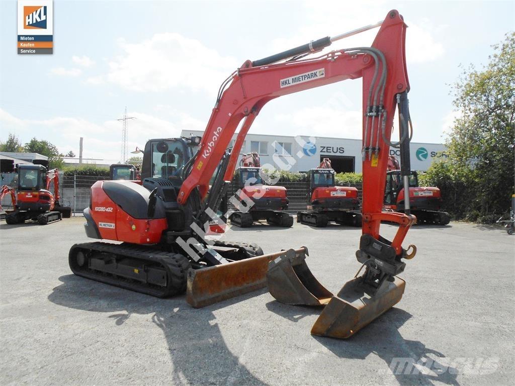 Kubota KX 080-4 ミニ油圧ショベル 7t以下（ミニユンボ・ミニディガー）