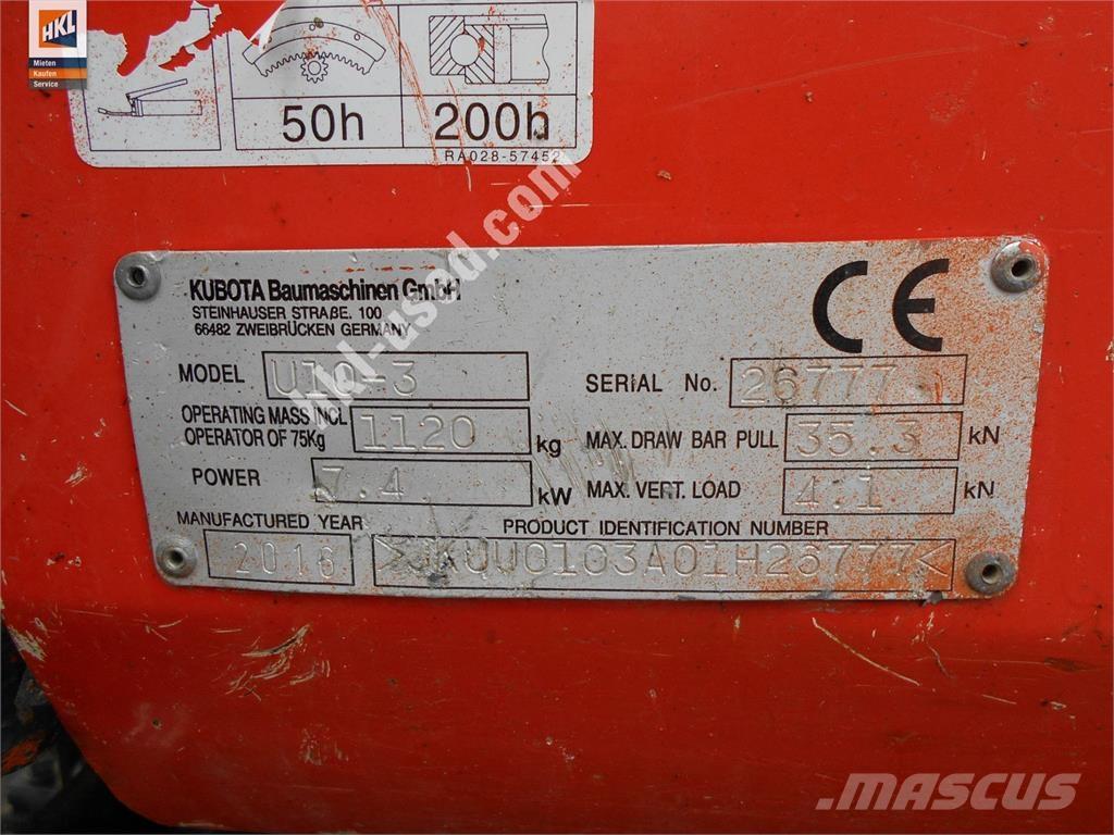 Kubota U 10-3 ミニ油圧ショベル 7t以下（ミニユンボ・ミニディガー）