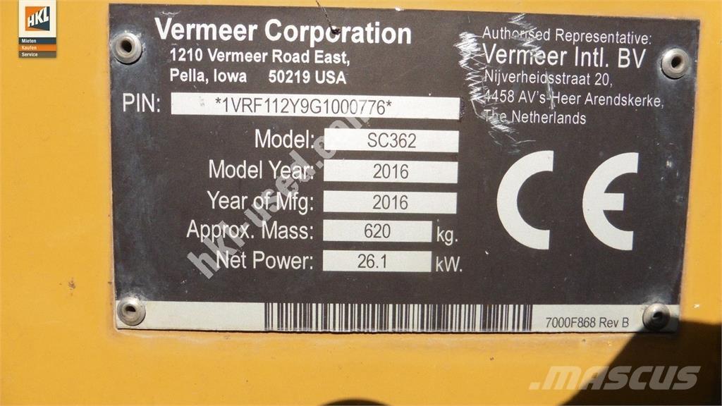 Vermeer SC 362 建設機械 -　その他