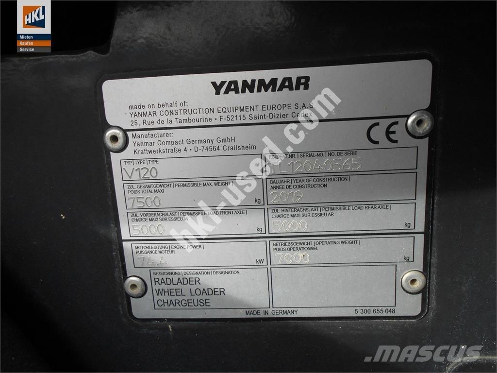 Yanmar V 120 ホイールローダー・タイヤショベル