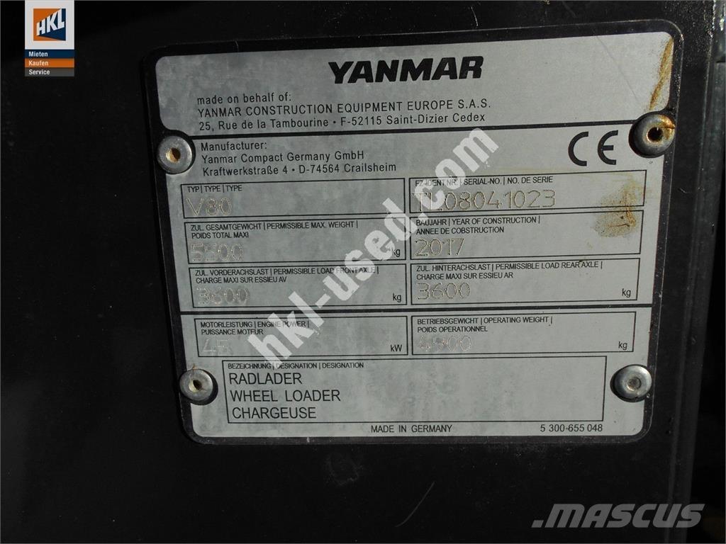 Yanmar V 80 ホイールローダー・タイヤショベル