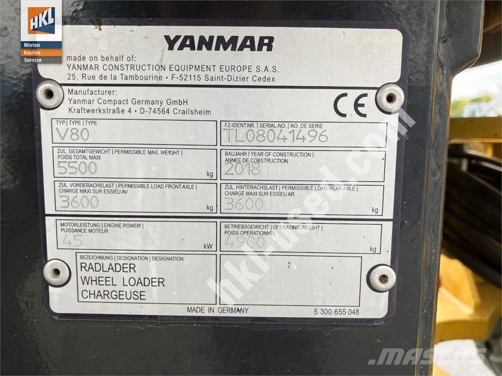 Yanmar V 80 ホイールローダー・タイヤショベル