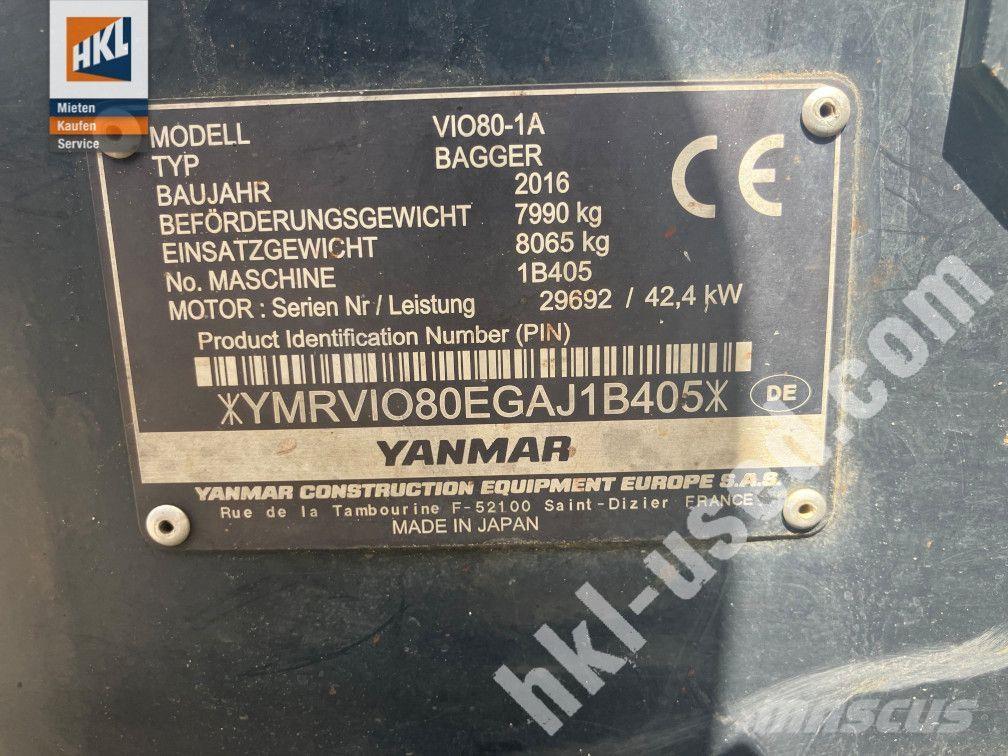 Yanmar VIO 80-1 ミニ油圧ショベル 7t以下（ミニユンボ・ミニディガー）