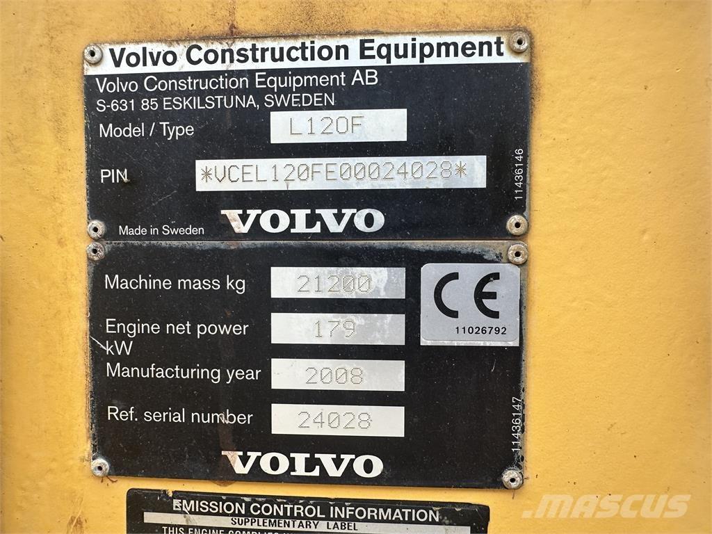 Volvo L120F ホイールローダー・タイヤショベル
