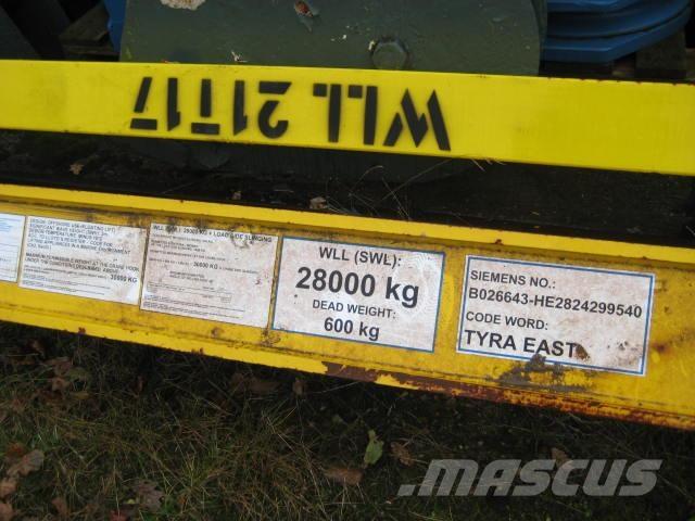  Løfteåg 21 ton - ubrugt クレーン部品と設備