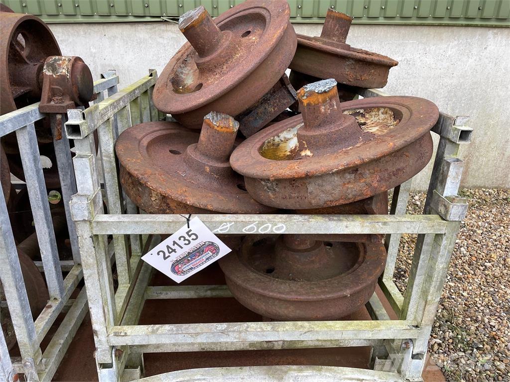  Skinnehjul, ø600 mm + flange タイヤ、ホイル、リム