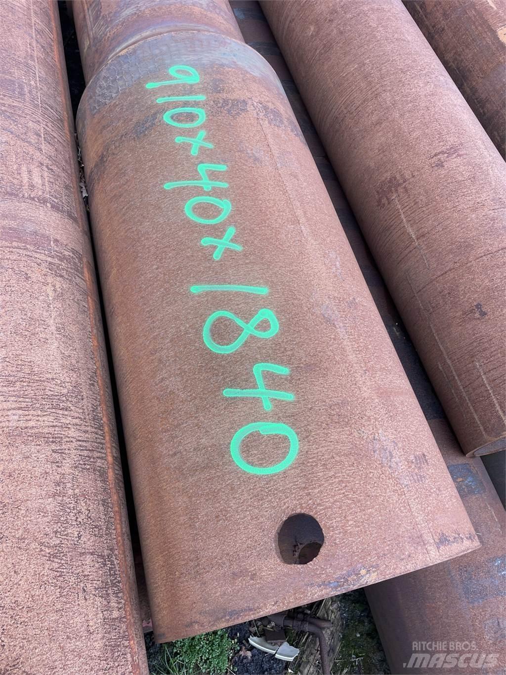  Stålrør ø910x40x1840 mm パイプライン敷設機械