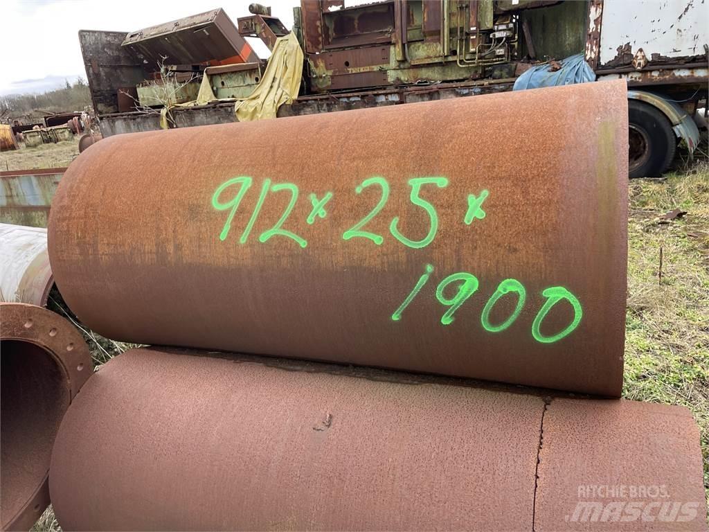  Stålrør ø912x25x1900 mm パイプライン敷設機械