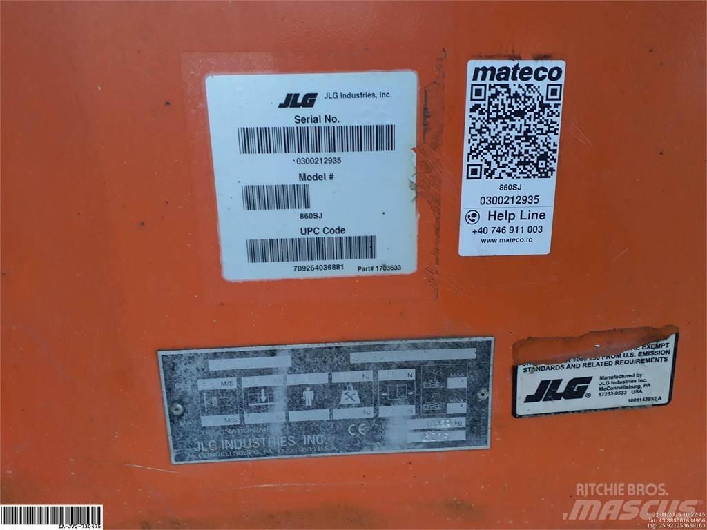 JLG 860SJ ブームリフト　屈伸型