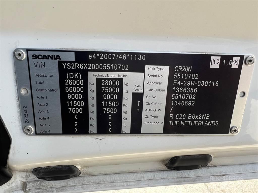 Scania R520 hejs ケーブルリフト着脱式トラック