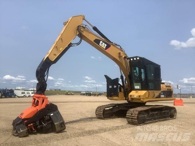 CAT 320DFM ウッドスプリッターとカッター