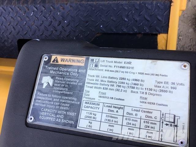 Hyster E25Z バッテリーフォークリフト
