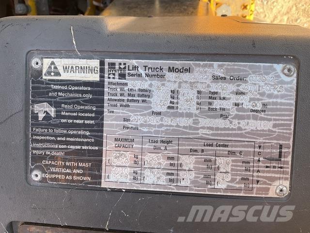Hyster E65Z-40 バッテリーフォークリフト