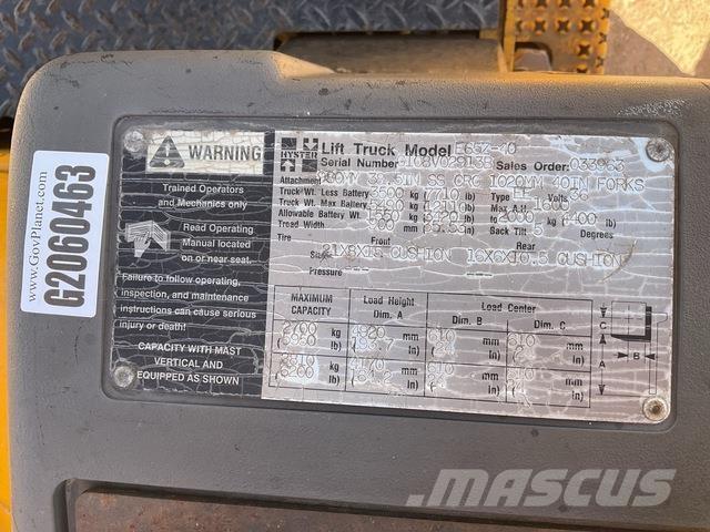 Hyster E65Z-40 バッテリーフォークリフト