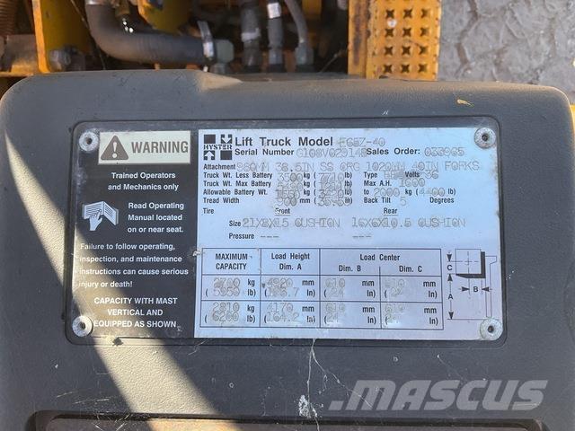 Hyster E65Z-40 バッテリーフォークリフト