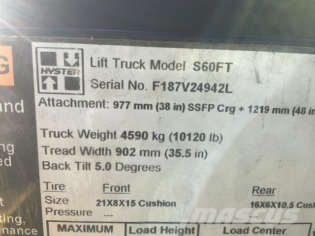 Hyster S60FT バッテリーフォークリフト