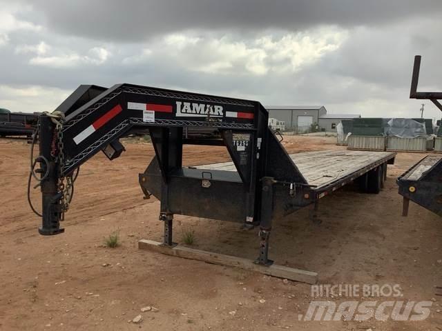 Lamar GN3620 フラットベッド／ドロップサイドトレーラー
