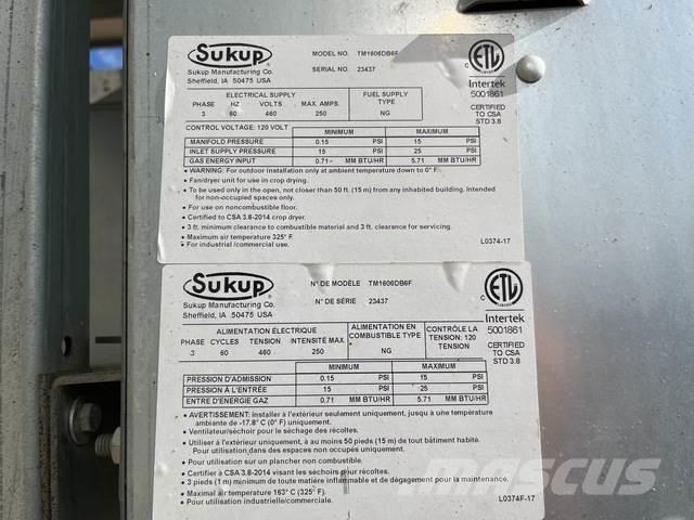 Sukup TM1606 穀物乾燥機