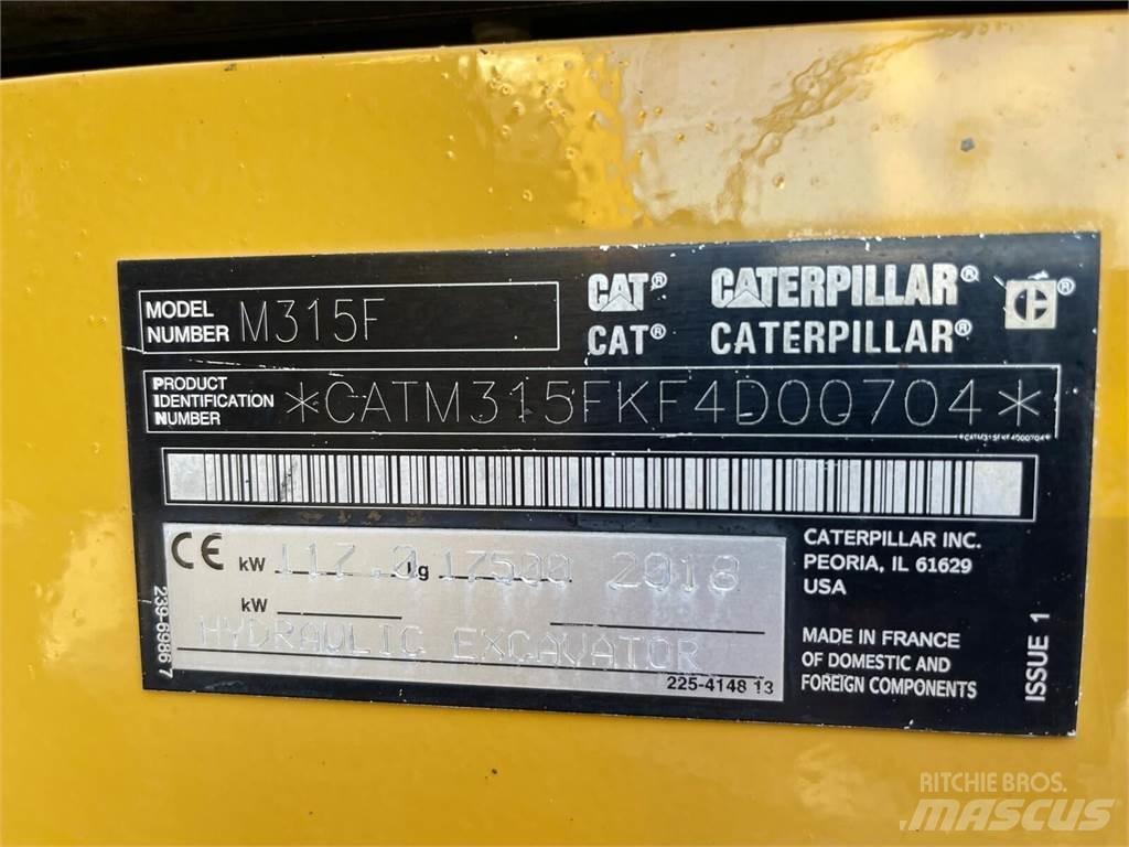 CAT M315F ホイール式油圧ショベル（パワーショベル・ユンボ・バックホー）