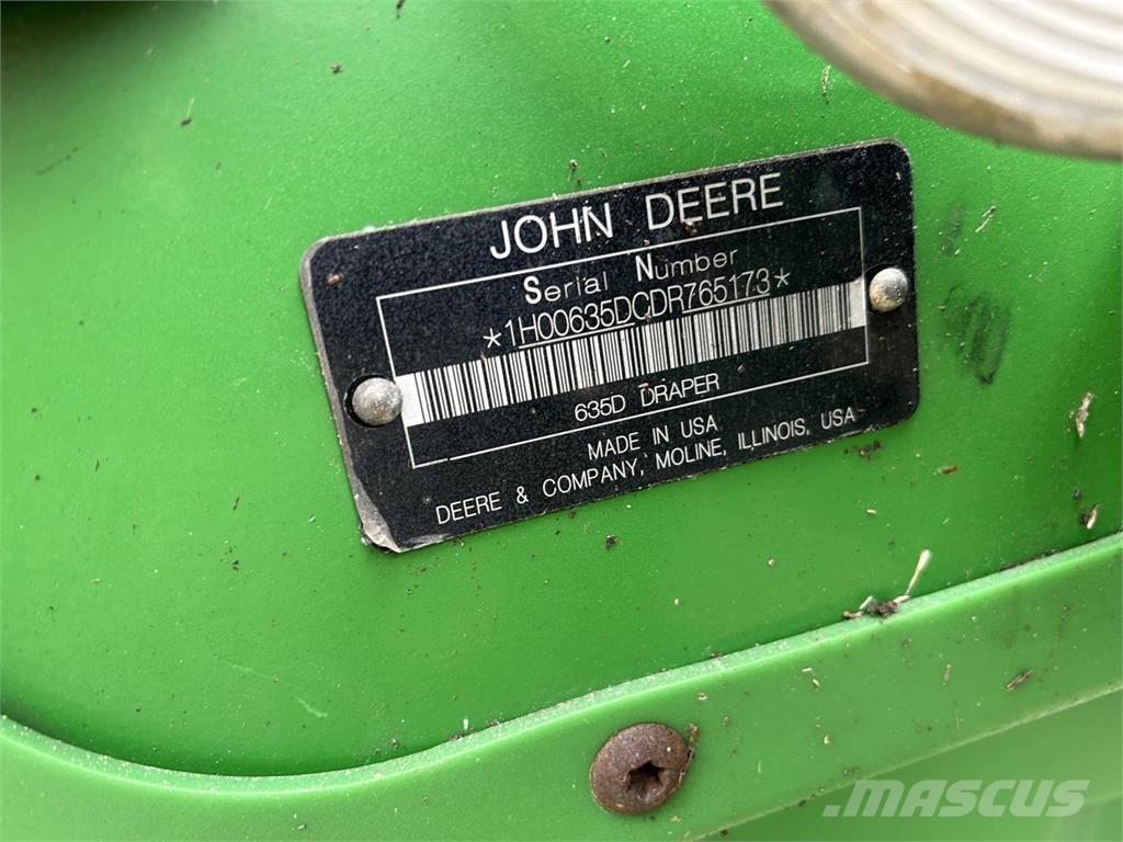 John Deere 635D コンバイン・ハーベスター・ヘッド