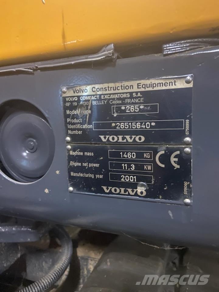 Volvo EC 15 ミニ油圧ショベル 7t以下（ミニユンボ・ミニディガー）