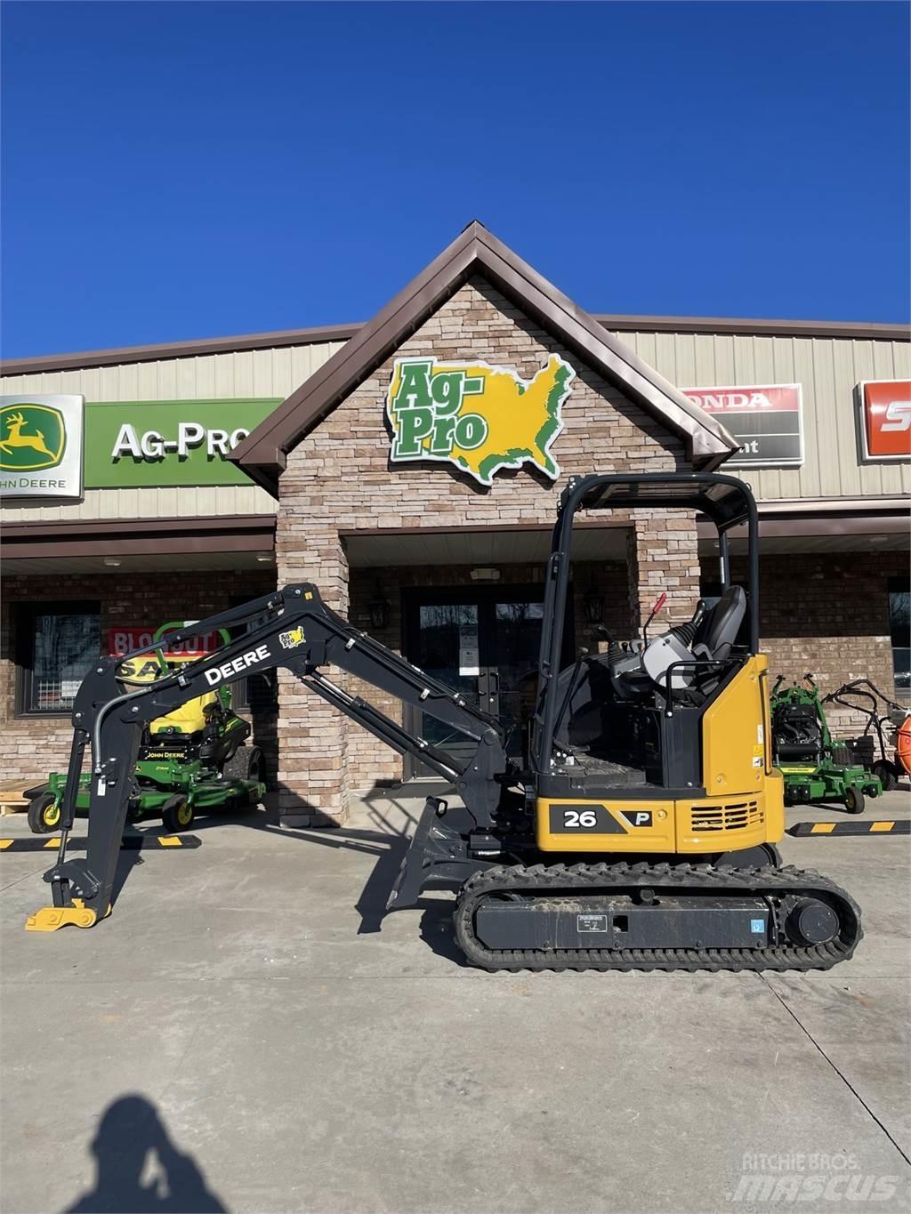 John Deere 26 P ミニ油圧ショベル 7t以下（ミニユンボ・ミニディガー）