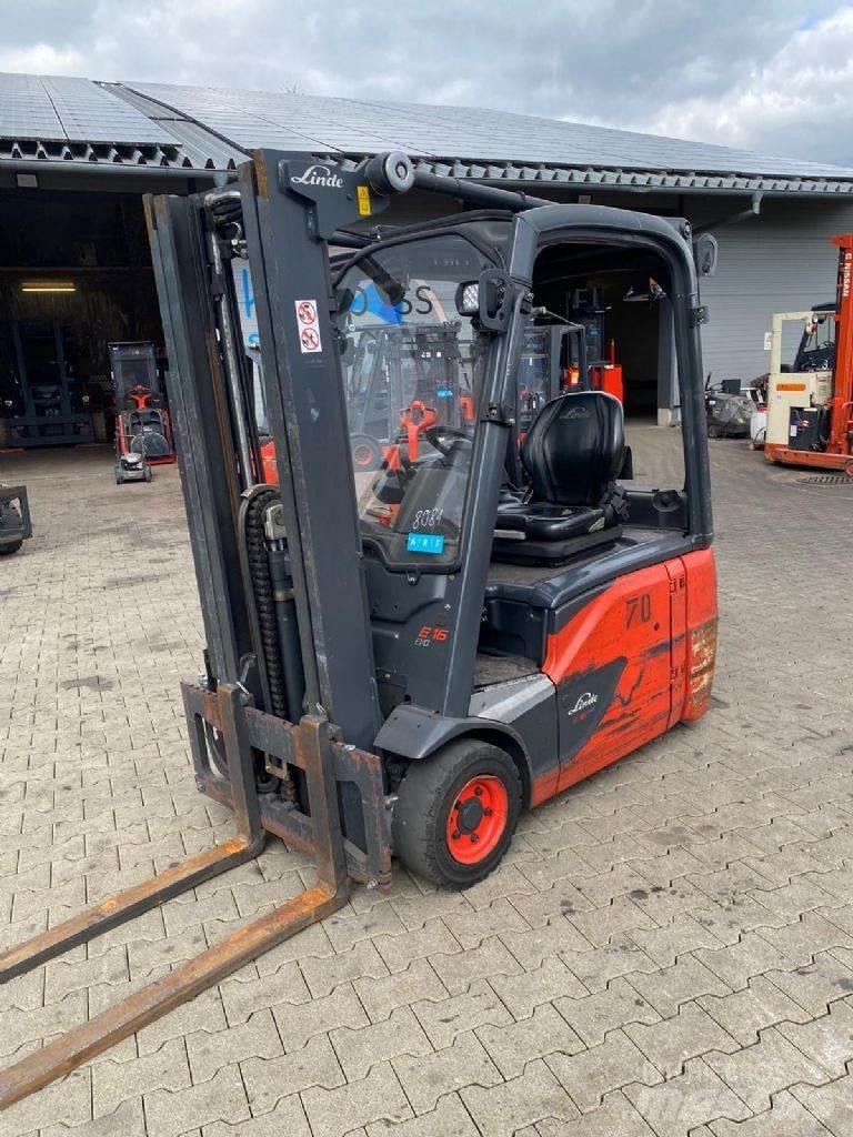 Linde E 16-02 バッテリーフォークリフト