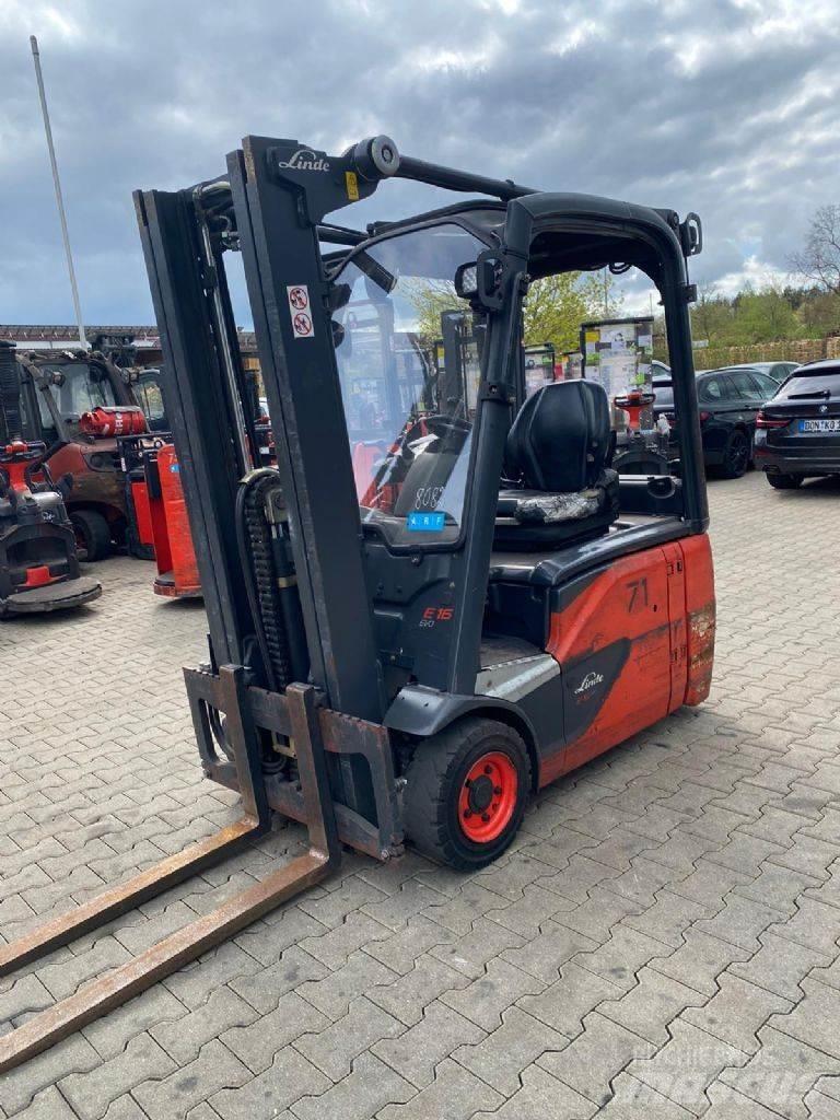 Linde E 16-02 バッテリーフォークリフト