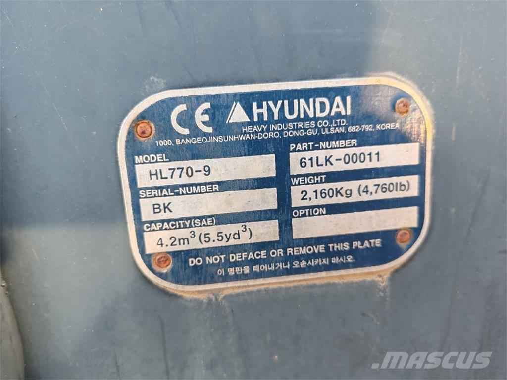 Hyundai HL770-9A ホイールローダー・タイヤショベル