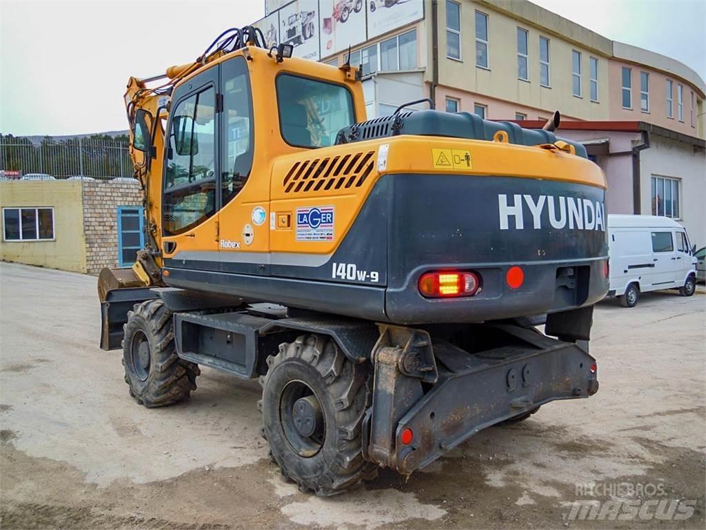 Hyundai R140W-9 ホイール式油圧ショベル（パワーショベル・ユンボ・バックホー）