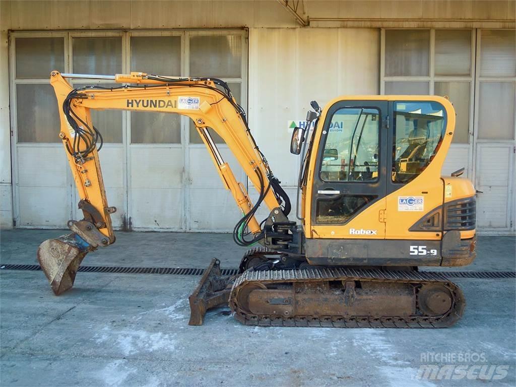 Hyundai R55-9 ミニ油圧ショベル 7t以下（ミニユンボ・ミニディガー）