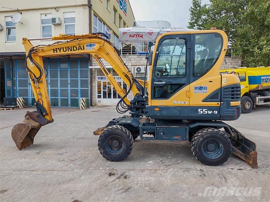 Hyundai R55W-9 ミニ油圧ショベル 7t以下（ミニユンボ・ミニディガー）