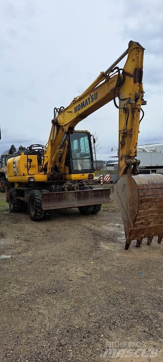 Komatsu PW160-7EO ホイール式油圧ショベル（パワーショベル・ユンボ・バックホー）