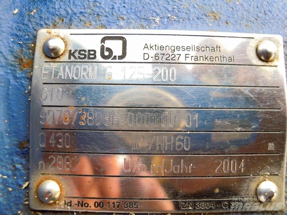 KSB ETANORM G 125-200 ウォーターポンプ