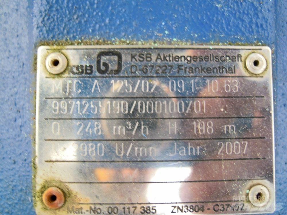 KSB MTC 125/02 ウォーターポンプ
