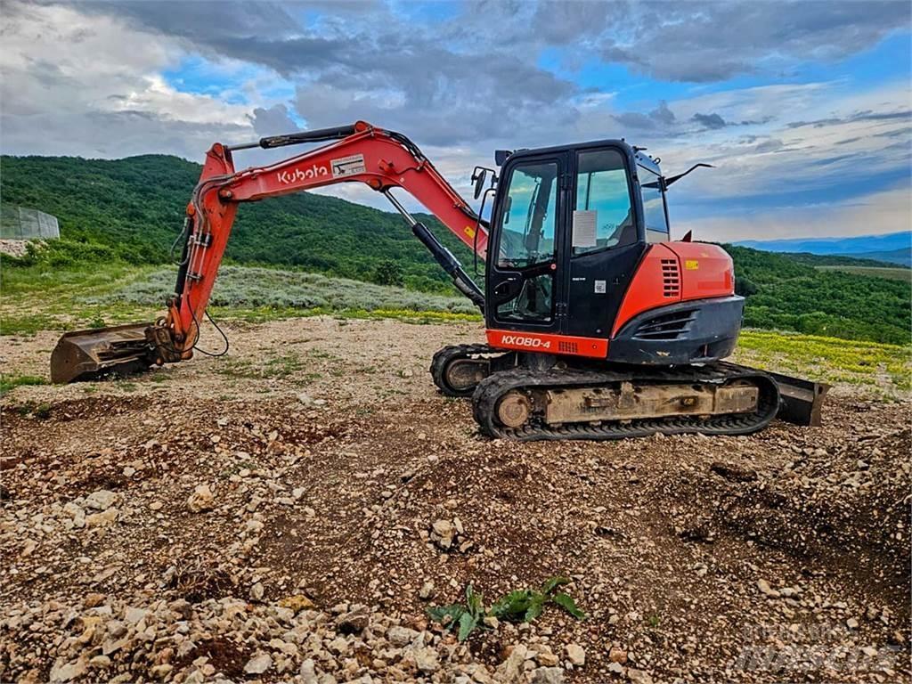 Kubota KX080-4 ミニ油圧ショベル 7t以下（ミニユンボ・ミニディガー）