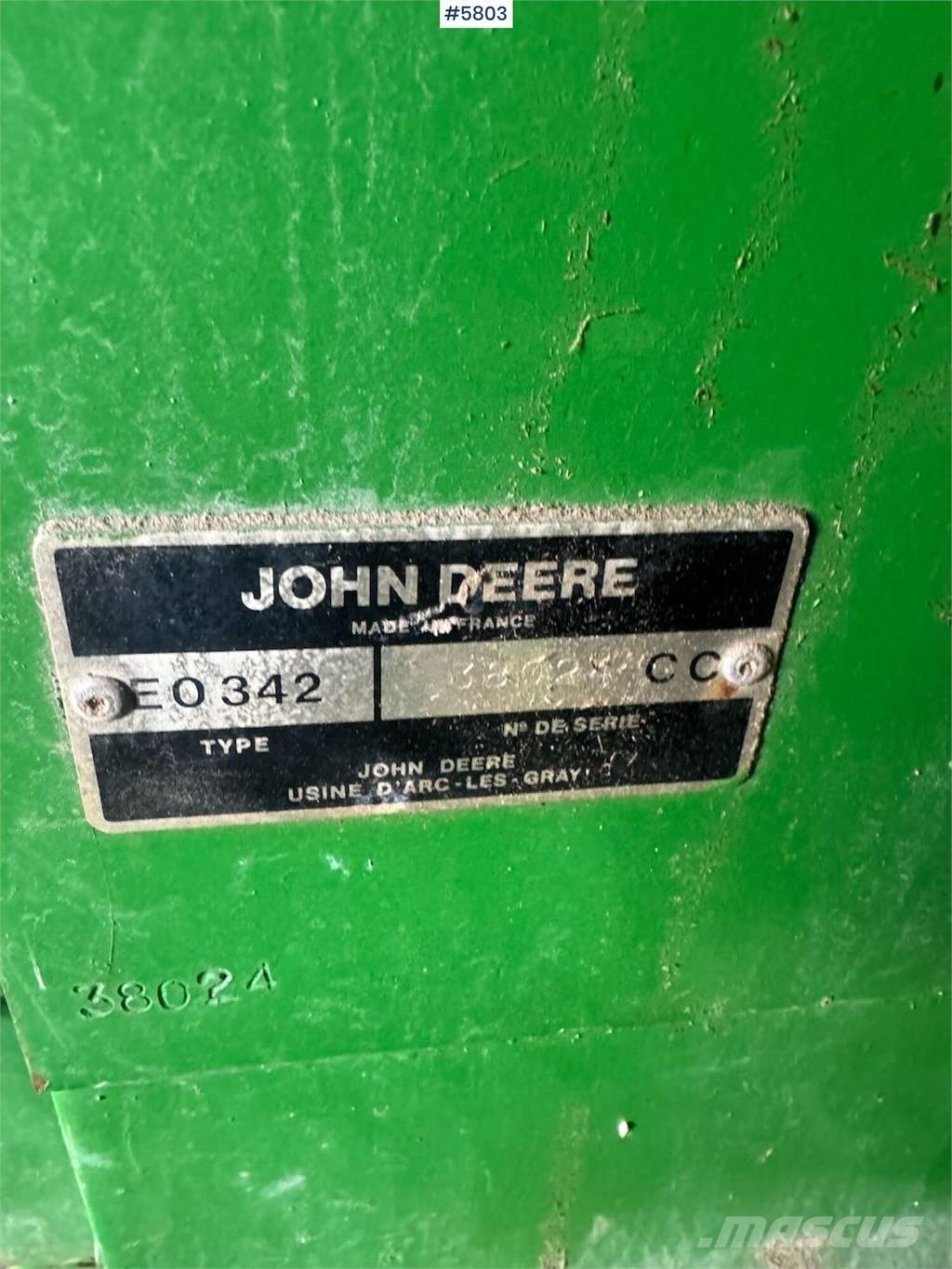 John Deere 342 その他収穫設備