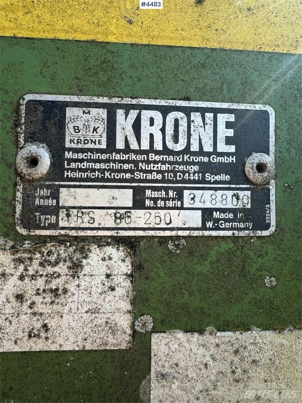 Krone TRS 86 その他耕運機とアクセサリー・アタッチメント