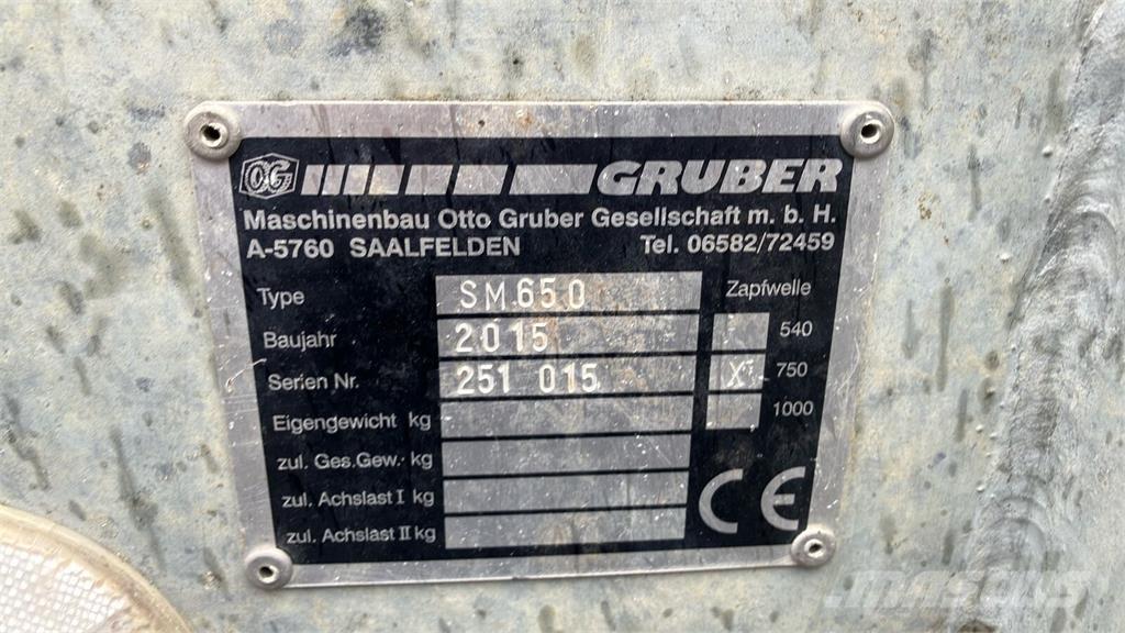Gruber SM 650 肥料散布機