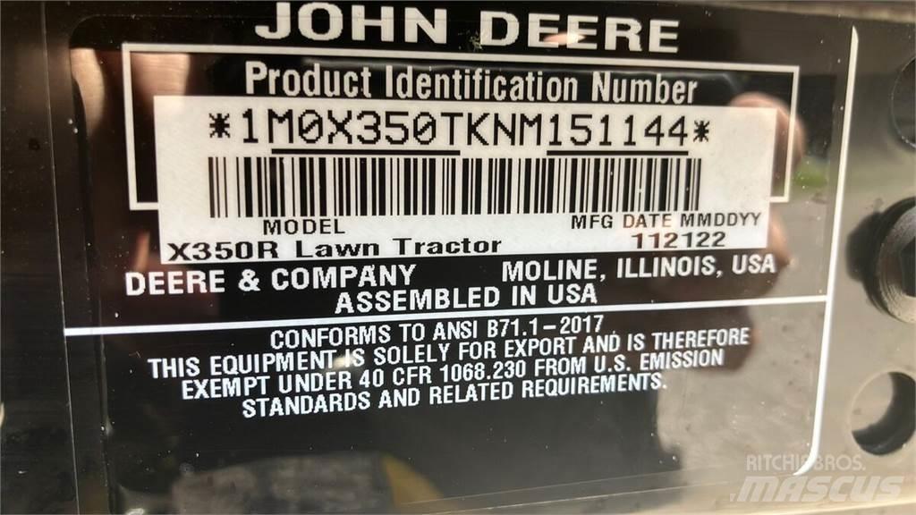 John Deere X350R グランド整備機械-その他