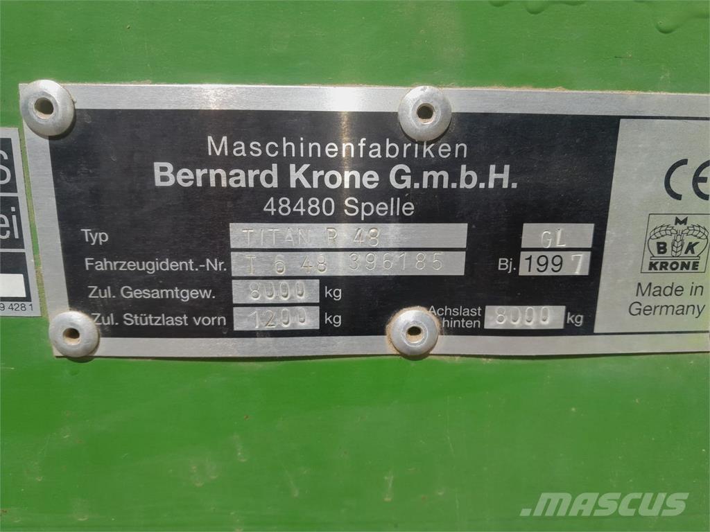 Krone Titan R48 セルフローディングトレーラー