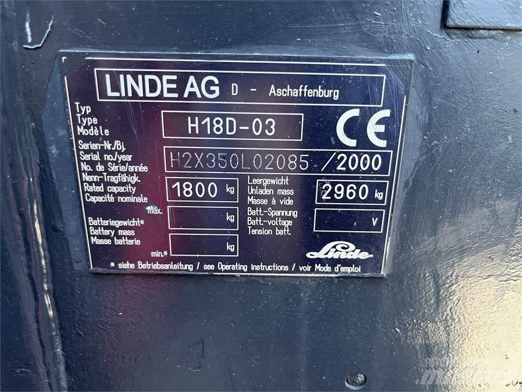 Linde H 18 D フォークリフト - その他