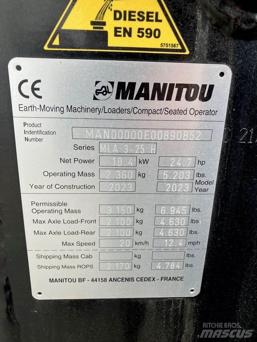 Manitou MLA 3-25 フロントローダーとディガー