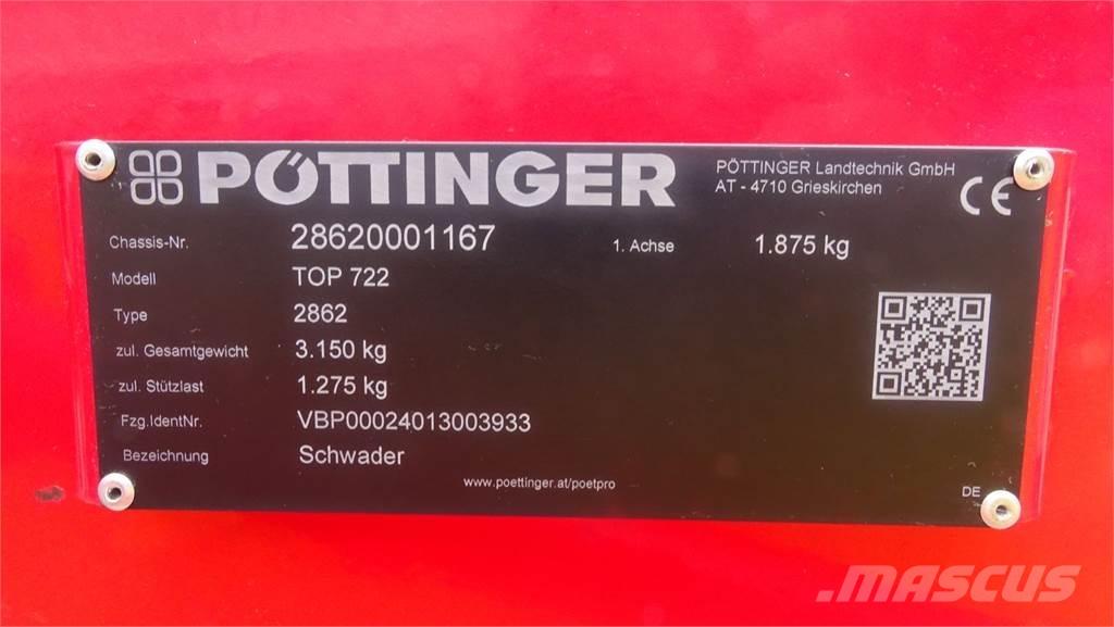 Pöttinger TOP 722 スワーサー・ウインドローア