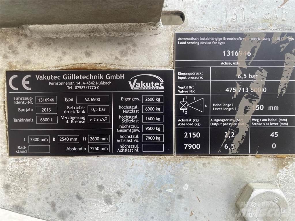  Vakutec VA 6500 スラリータンカー