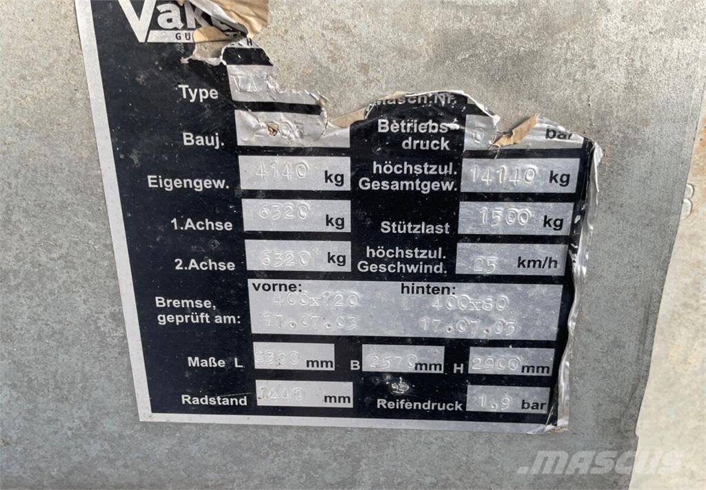  Vakutec VA10000 スラリータンカー