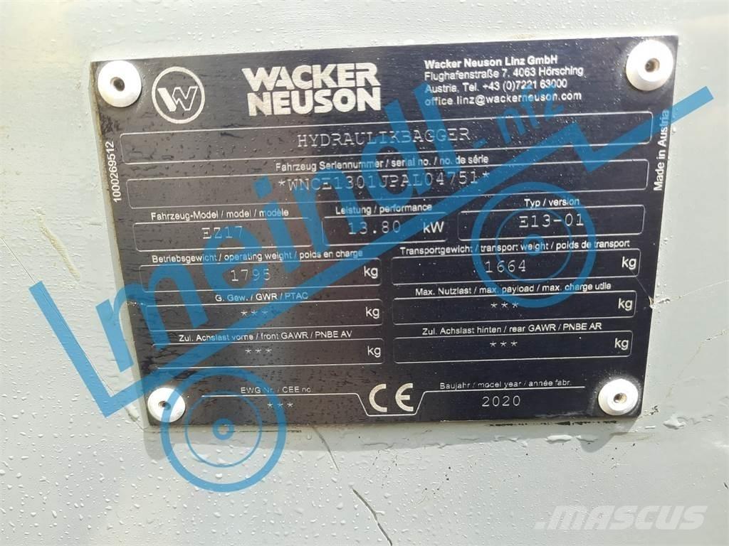 Wacker Neuson EZ 17 ミニ油圧ショベル 7t以下（ミニユンボ・ミニディガー）