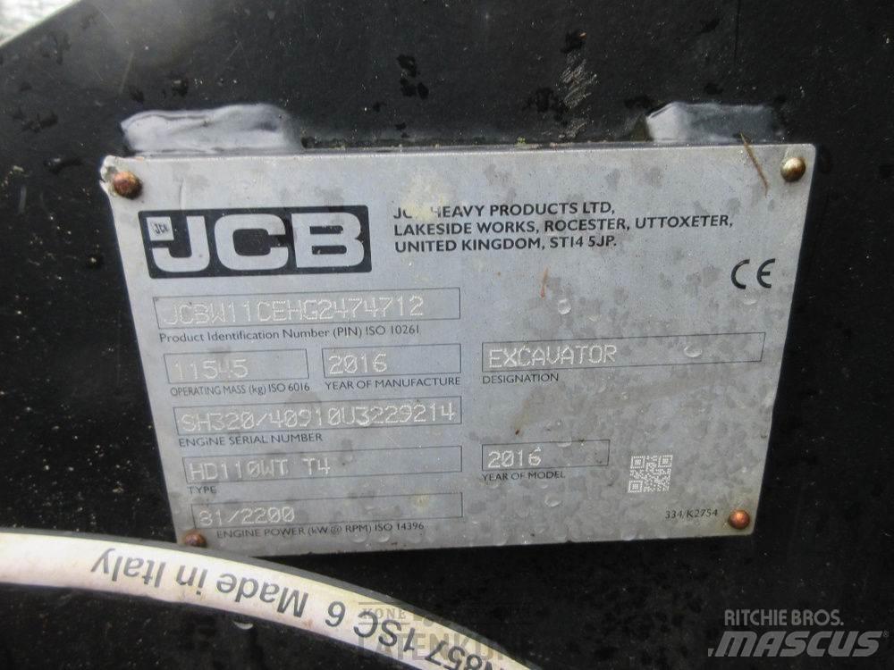 JCB Hydradig HD110W 水陸両用油圧ショベル、ユンボ