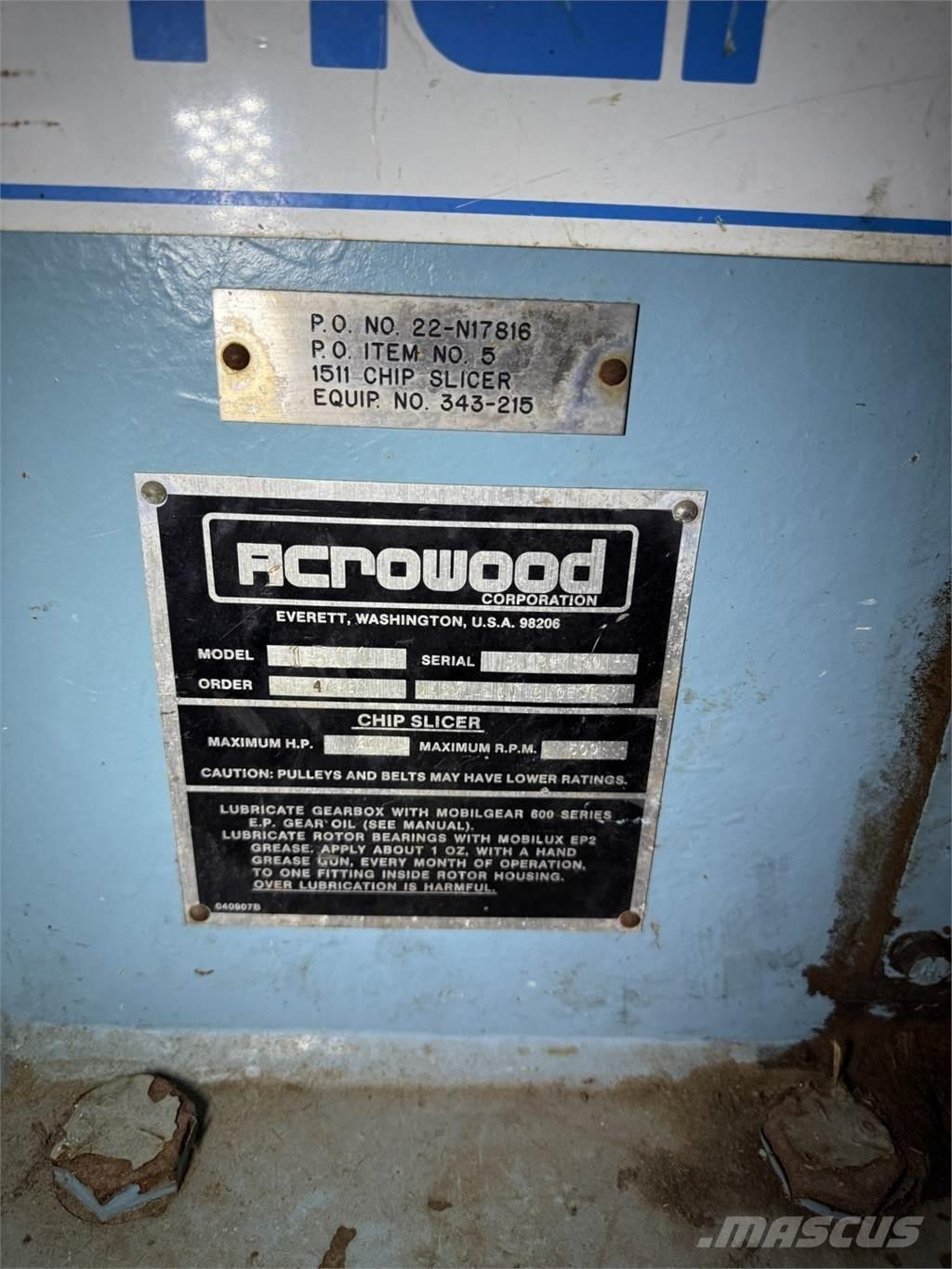  ACROWOOD 1511 ウッドチッパー